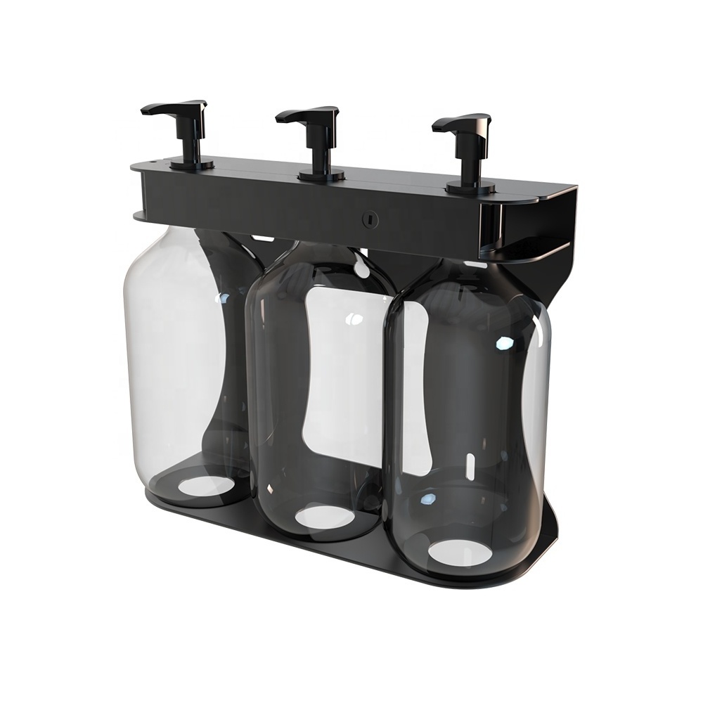 Bottle Clamp Wall Mounted Self-Adhesive Shower Gel Shampoo Holder Liquid Soap Holder Shower Gel Holder