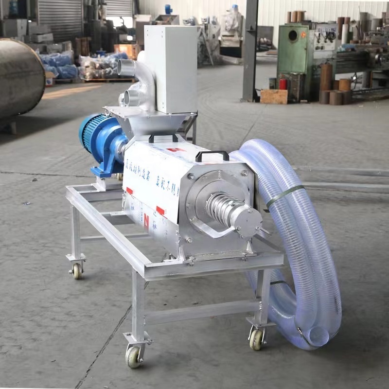 Large capacity screw press solid liquid separator/machine dewatering manure