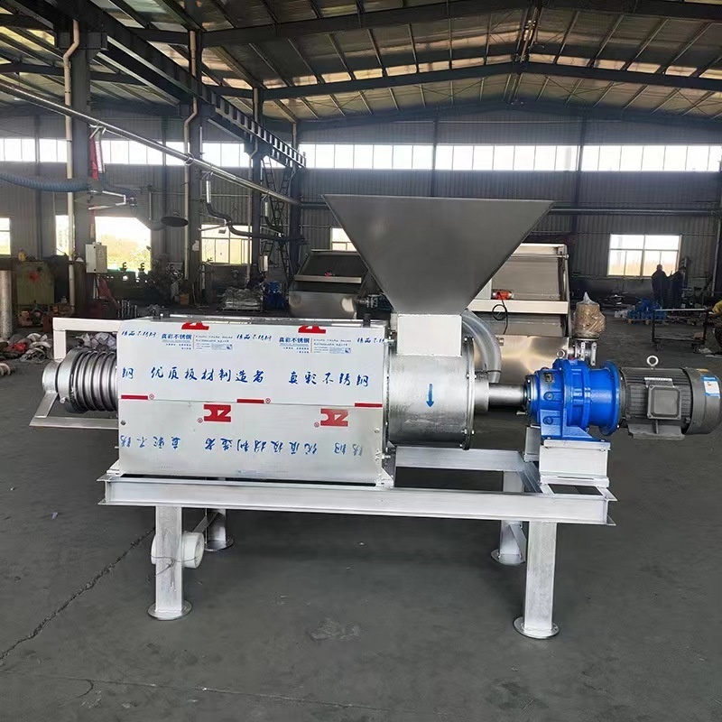 Large capacity screw press solid liquid separator/machine dewatering manure