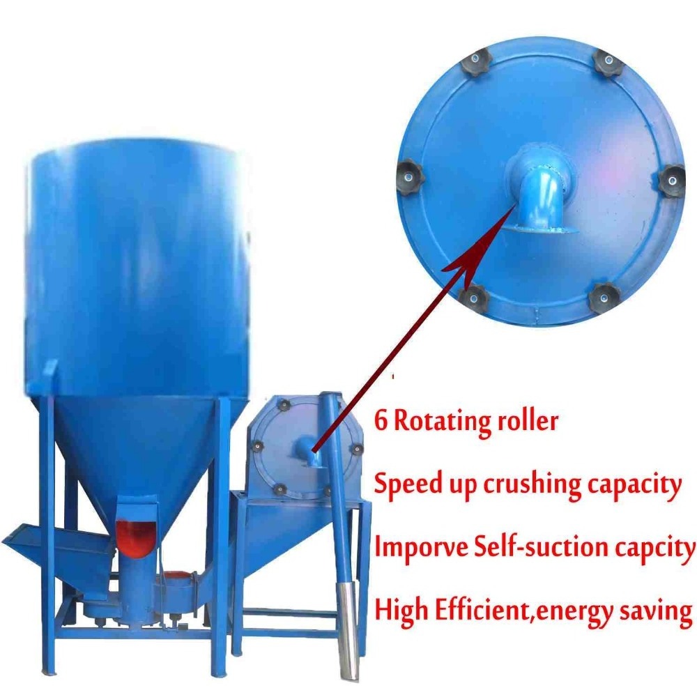 Poultry Feed Pellet Maker Cow Feed Animal Food Pellet Making Machine Mixer and Pellet Machine for animal feed