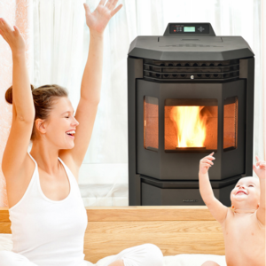 OEM american style  European Mini Stainless Steel wood pellet fireplace stove european pellet stove