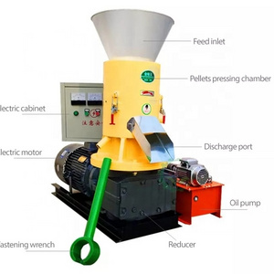 PENG MEI Biomass Pellet Machinery Wood Sawdust Chips Straw Rice Husk Pellet Maker