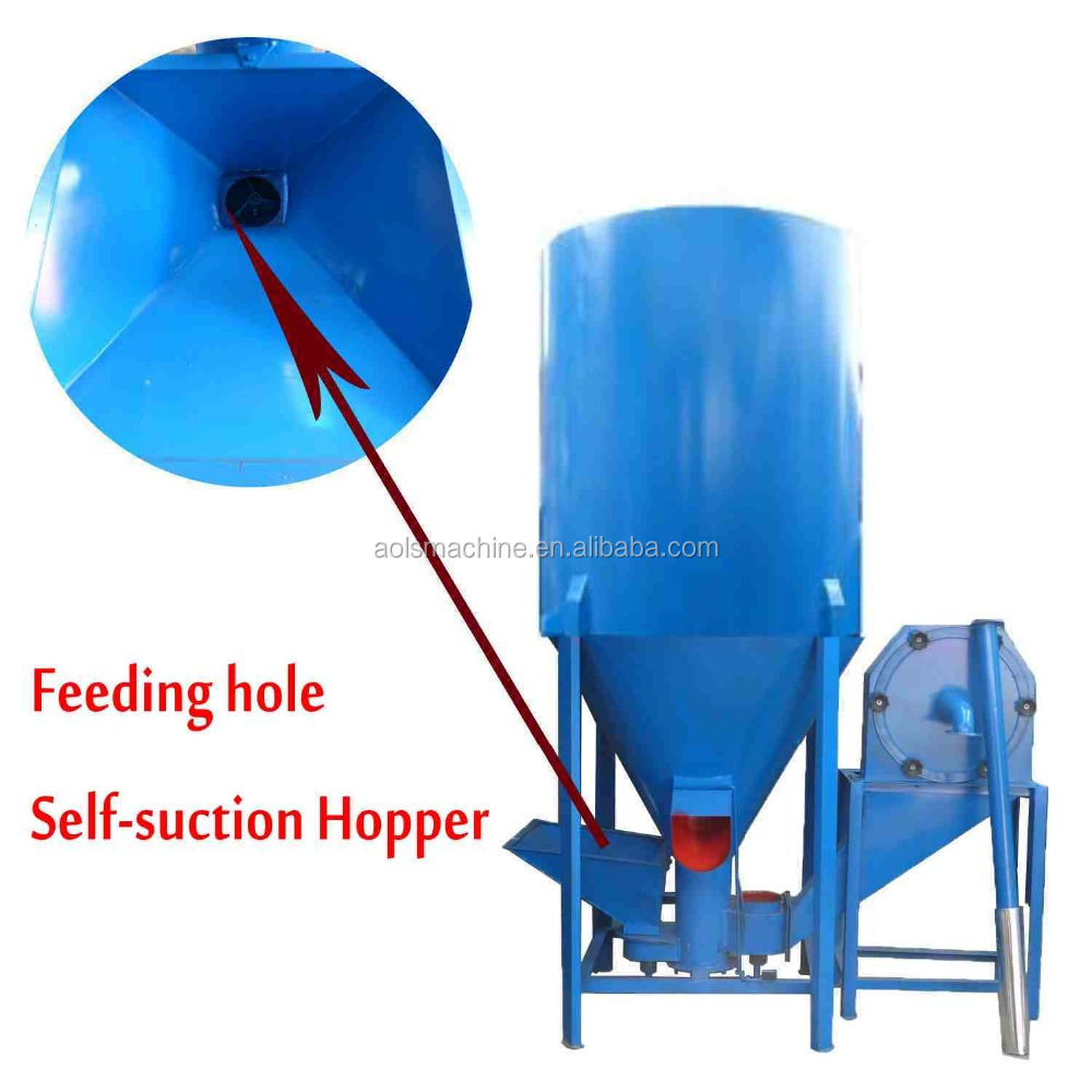 Animal feed grinder and mixer