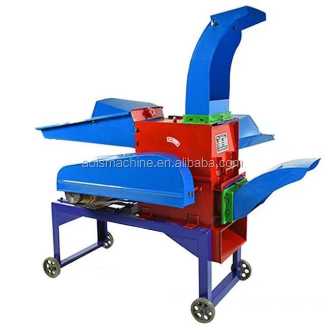 cow fodder hay crushing chopper grass cutting silk machine