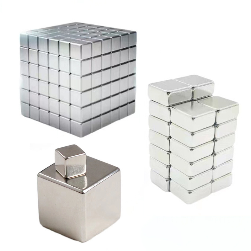 China NdFeB Magnet Manufacturer N33-N52 Cube Neodymium Magnets Permanent Magnet Cubes