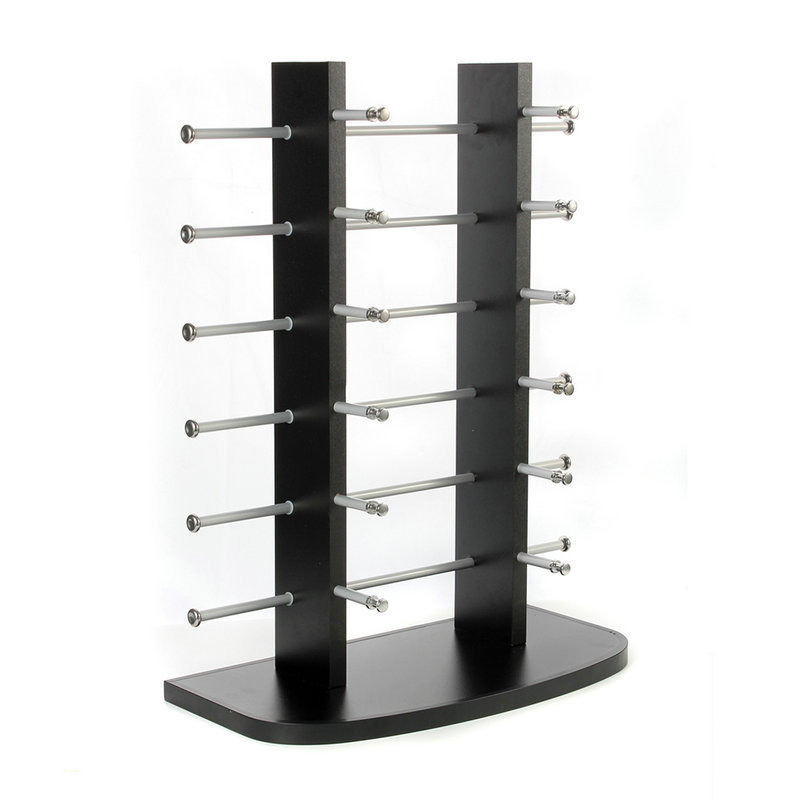 High Quality Eyeglass Wall Display Rack Eyewear Stand Double 12 pairs Row Eyeglasses Holder Stand