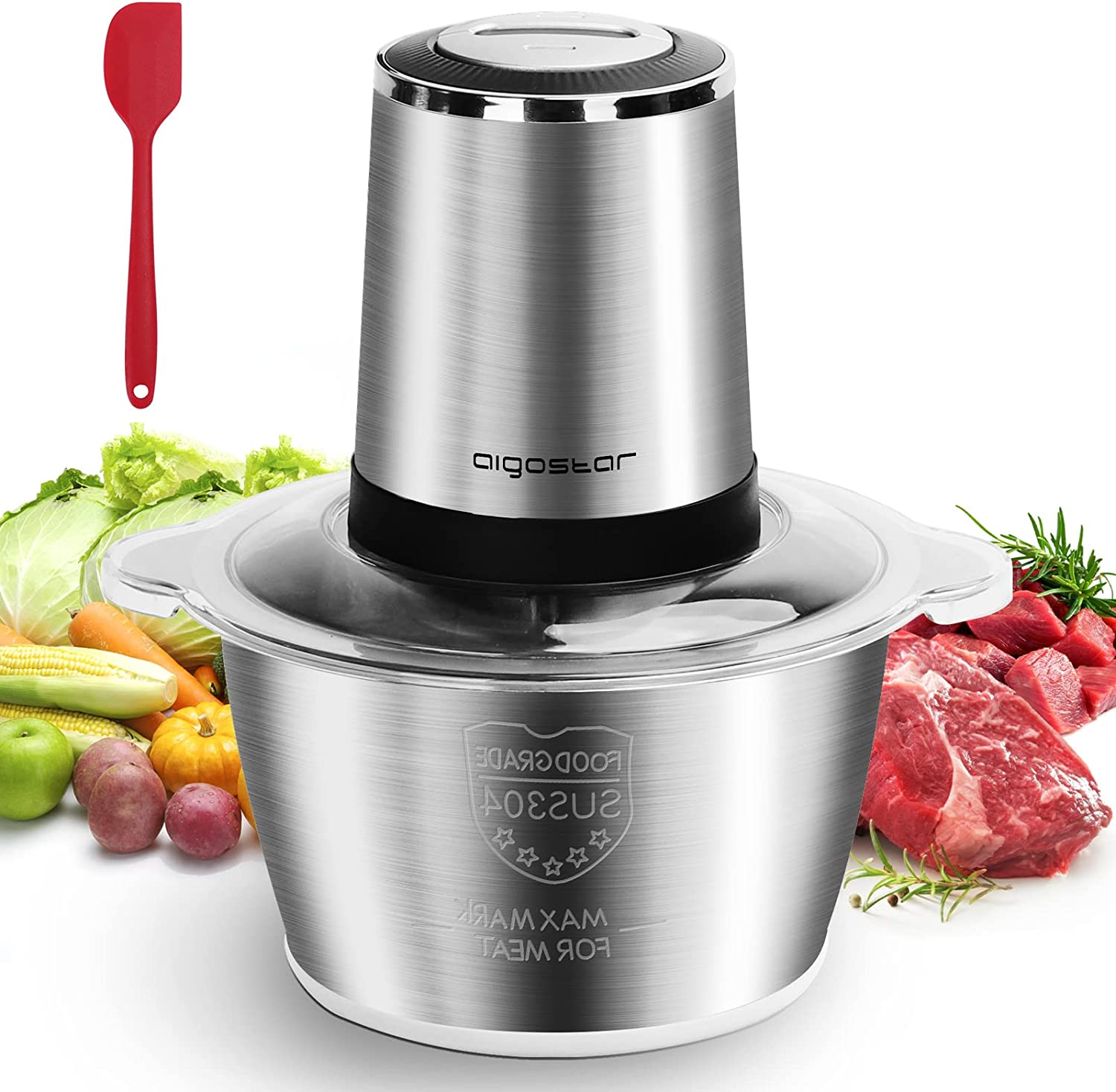 Professional meat mincing tool High-capacity food grinder Electric mincing appliance Meat grinding with attachments