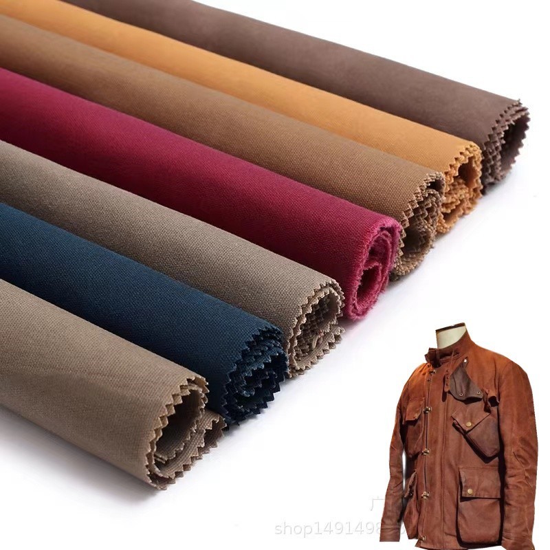 hot sell  100% waterproof cotton canvas fabric waxed canvas fabric for bag making