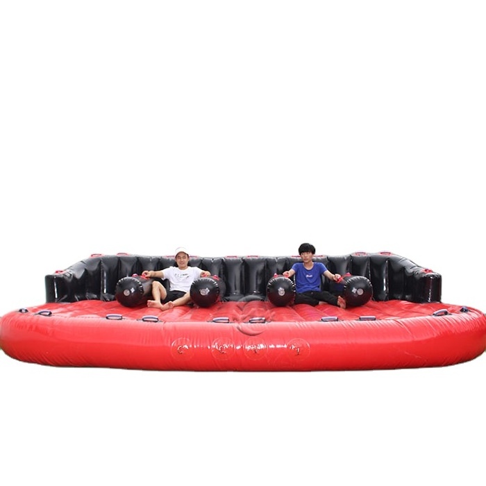 Air-tight Surf Donut Boat Coral Donut Tube Inflatable Water Skiing Rafts with 5 seats