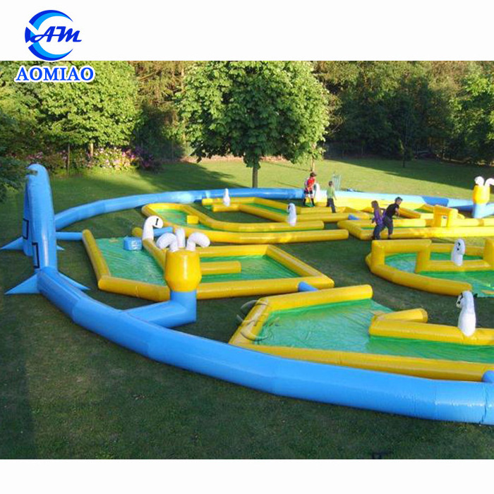 Giant Inflatable Golf Fence, Inflatable Golf Obstacle, Inflatable Mini Golf Game For Sale