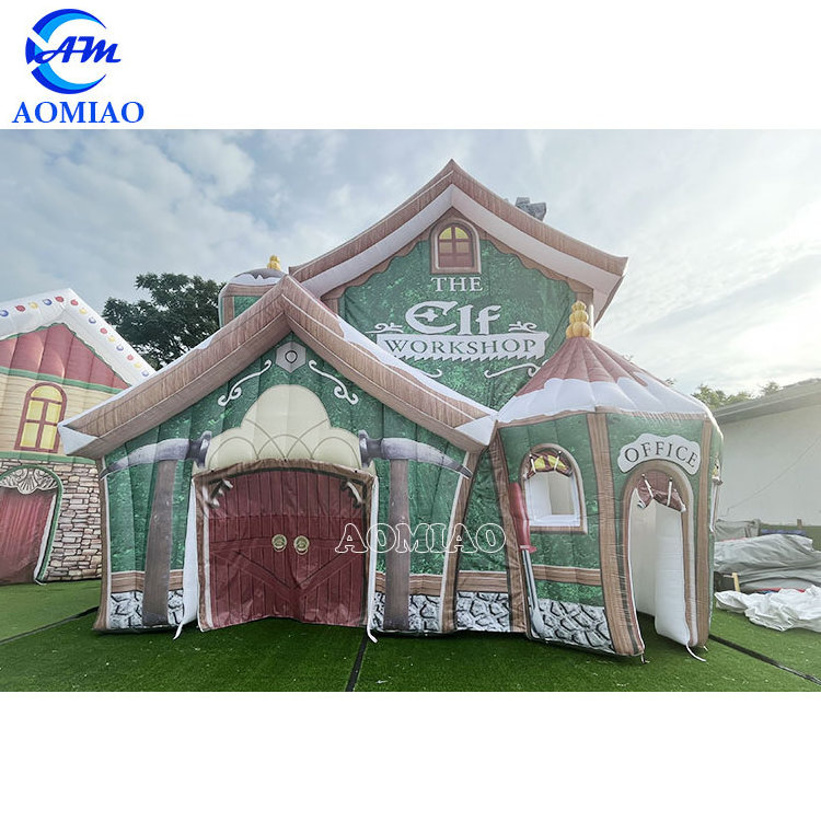 Wholesale outdoor large christmas inflatables yard decorations house candy workshop inflatable even tent