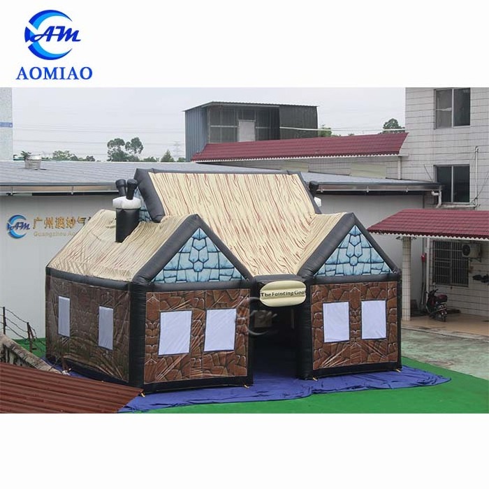 Large inflatable log cabin tent house tent cheap factory price for sale