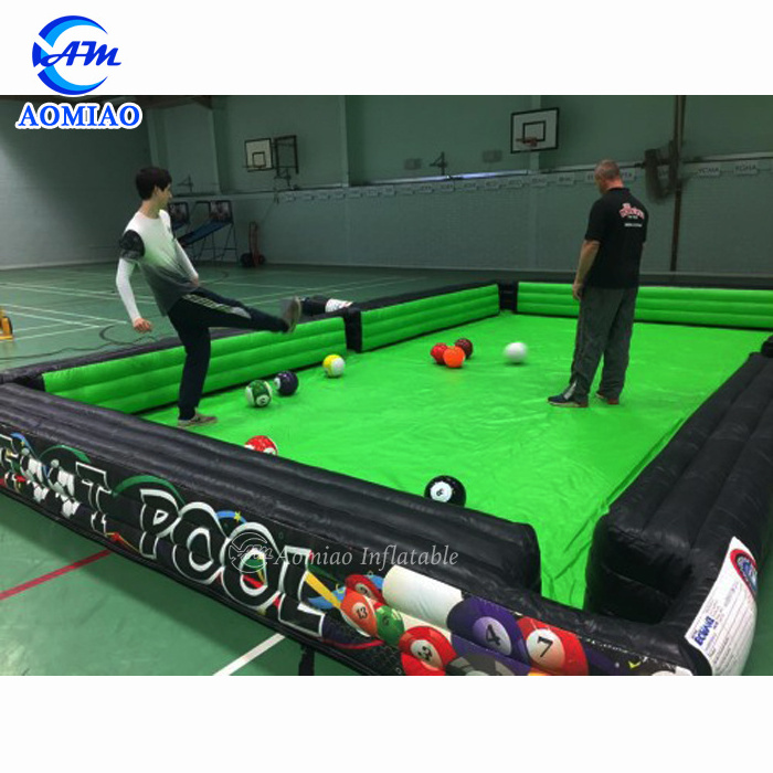 High quality funny inflatable snookball table,inflatable human billiards