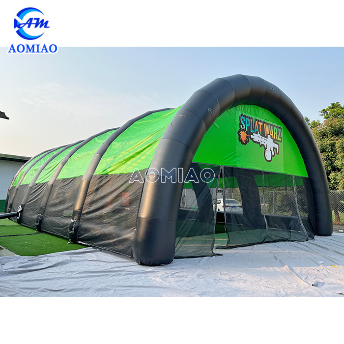 customized factory supply Waterproof bunker field inflatable paintball arena for rental large tent