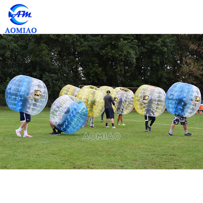 Hot sale red and blue 1.5 m PVC inflatable ball suit /soccer bubble/human bumper bubble ball