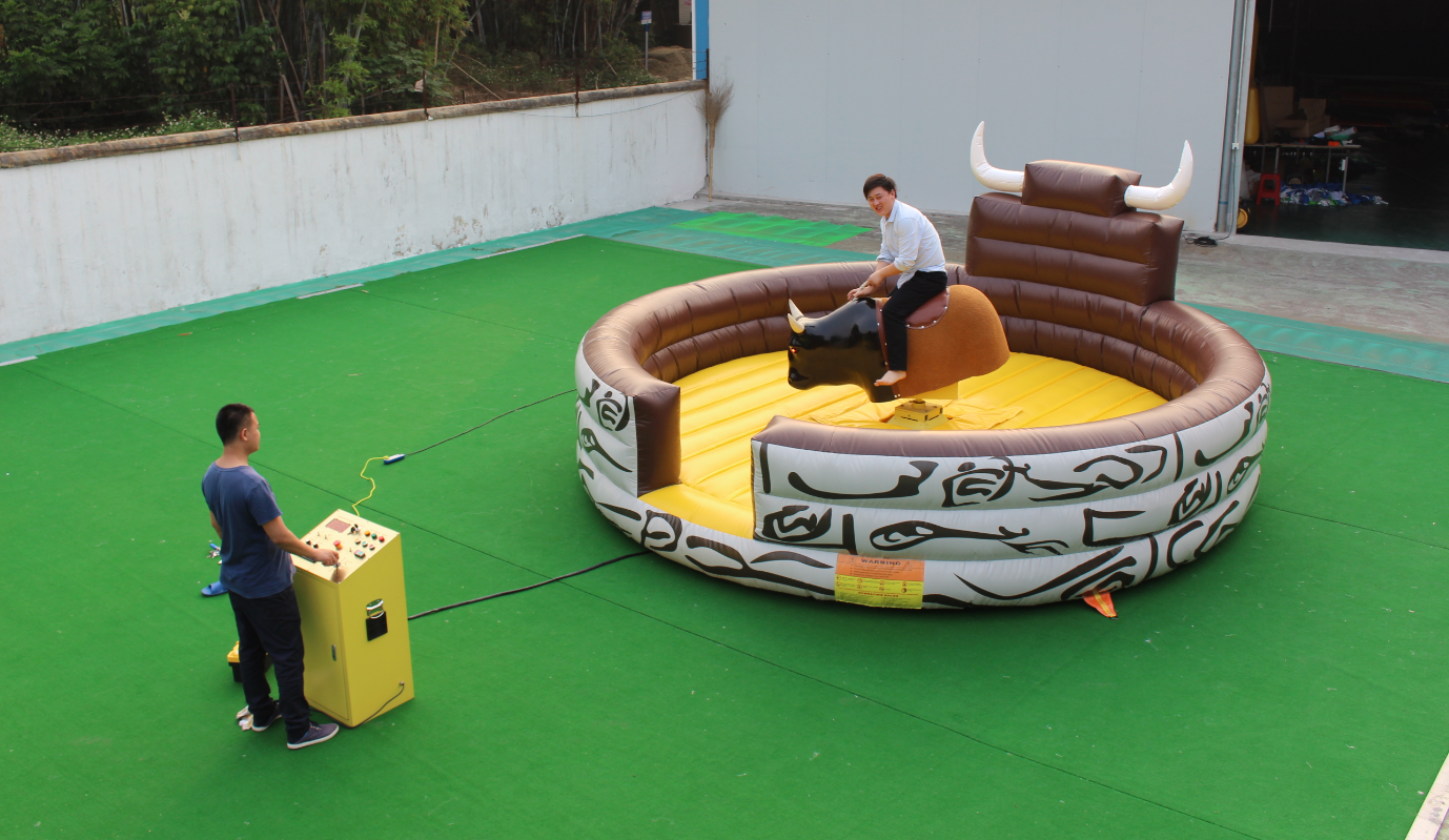 Factory quality inflatable mechanical bull Inflatable rodeo rider games for adult