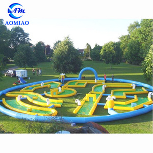 Giant Inflatable Golf Fence, Inflatable Golf Obstacle, Inflatable Mini Golf Game For Sale