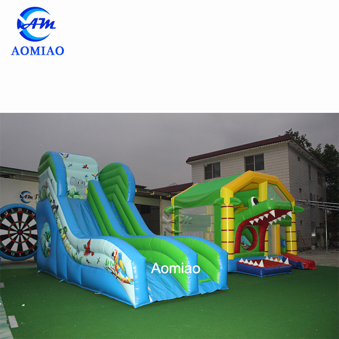 0.55Mm PVC Inflatable Pool Slide Giant Inflatable Water Slide