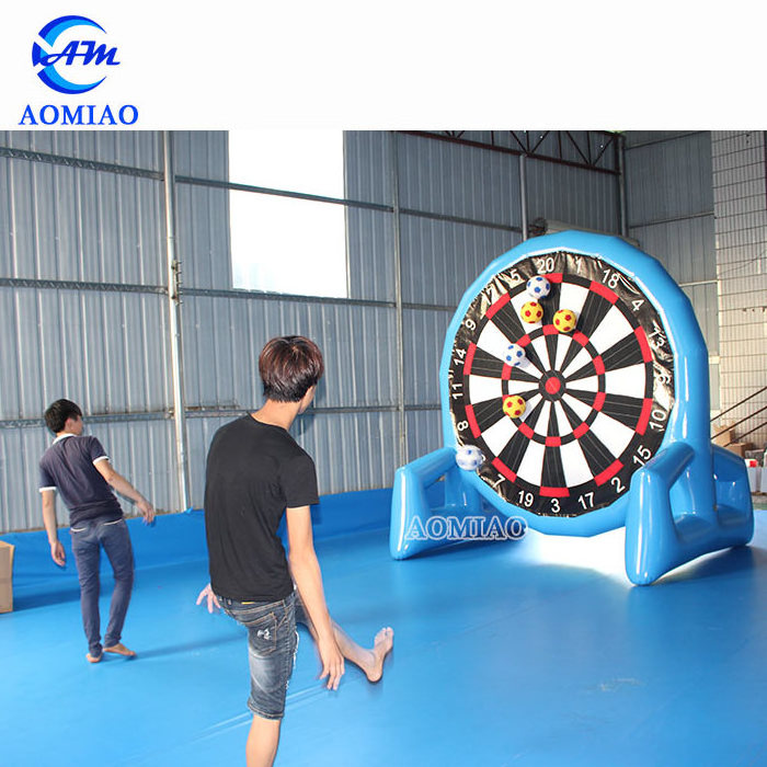 Popular crazy game giant inflatable soccer dart board inflatable foot darts for sale