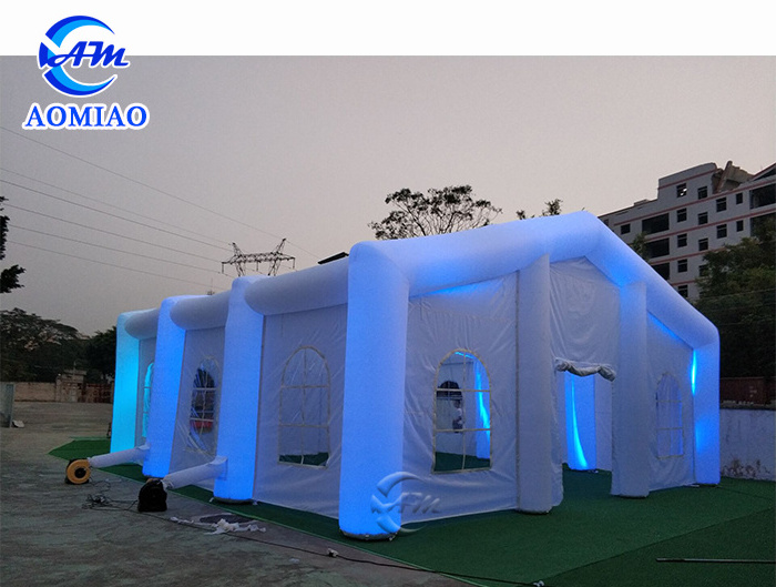 Oxford Fabric Commercial Inflatable Outdoor Tents Customized Led Light event Tent For Sale