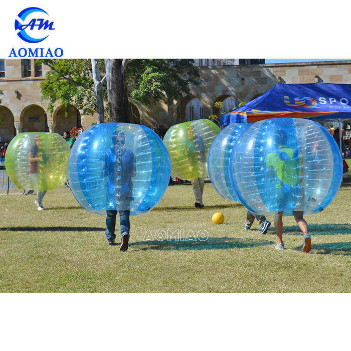 Cheap half red/blue body inflation ball suit, giant human hamster ball inflatable latex suit