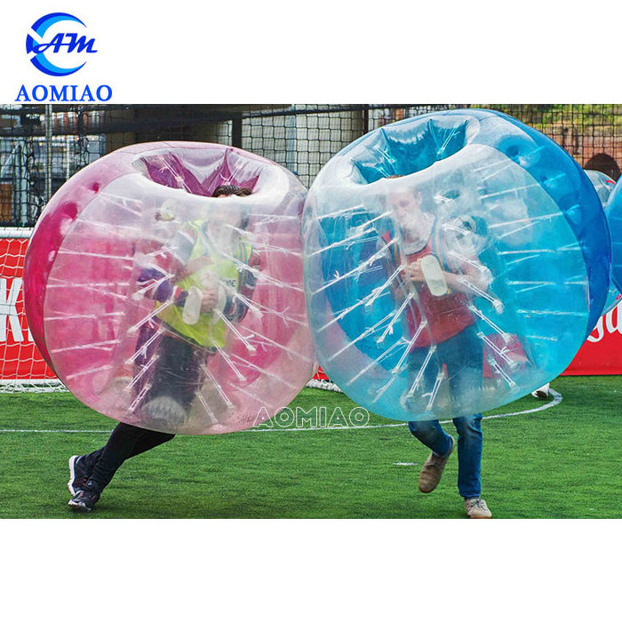 Hot sale red and blue 1.5 m PVC inflatable ball suit /soccer bubble/human bumper bubble ball