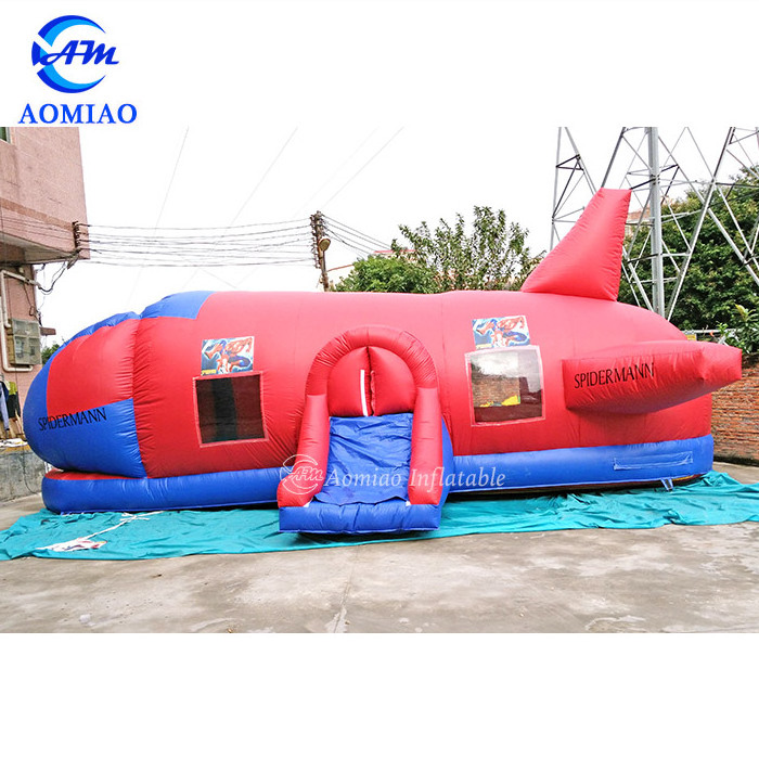 Airplane girls pink bounce house inflatable jumping bouncer