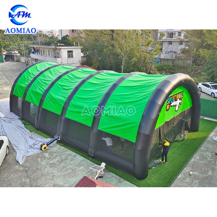 customized factory supply Waterproof bunker field inflatable paintball arena for rental large tent