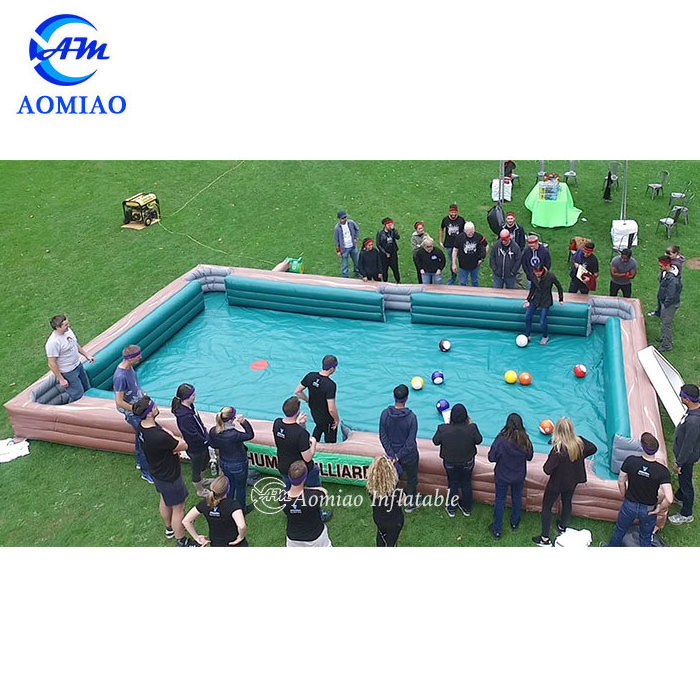 Wholesale Price Inflatable Snooker Soccer Pool Table for Sale Funny Outdoor or Indoor Soccer Games