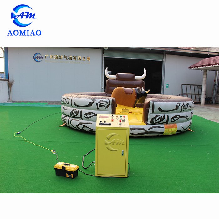 Inflatable mechanical bull control box riding machine bull with control box for sale