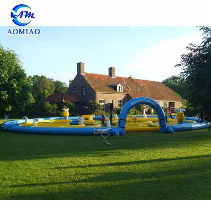 Giant Inflatable Golf Fence, Inflatable Golf Obstacle, Inflatable Mini Golf Game For Sale