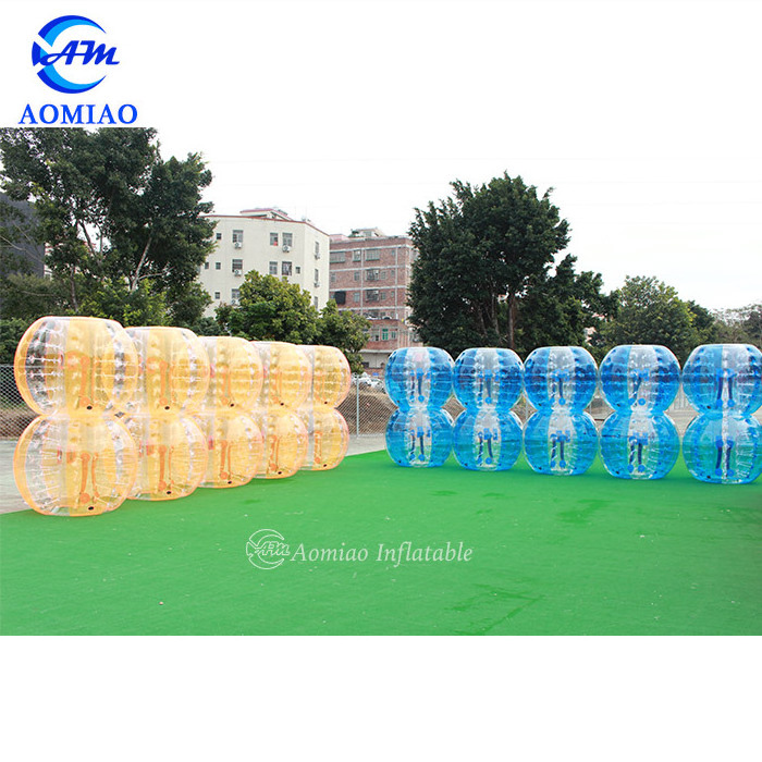 Cheap half red/blue body inflation ball suit, giant human hamster ball inflatable latex suit