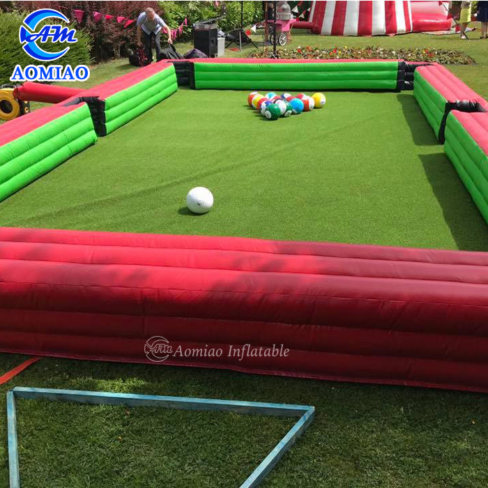 High quality funny inflatable snookball table,inflatable human billiards