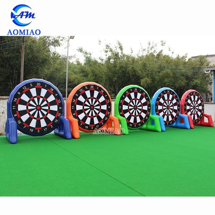 Popular crazy game giant inflatable soccer dart board inflatable foot darts for sale