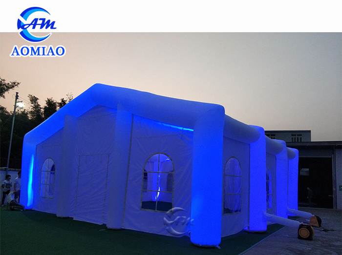 Oxford Fabric Commercial Inflatable Outdoor Tents Customized Led Light event Tent For Sale