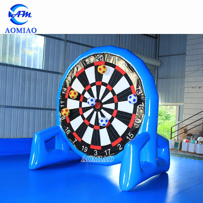 Popular crazy game giant inflatable soccer dart board inflatable foot darts for sale