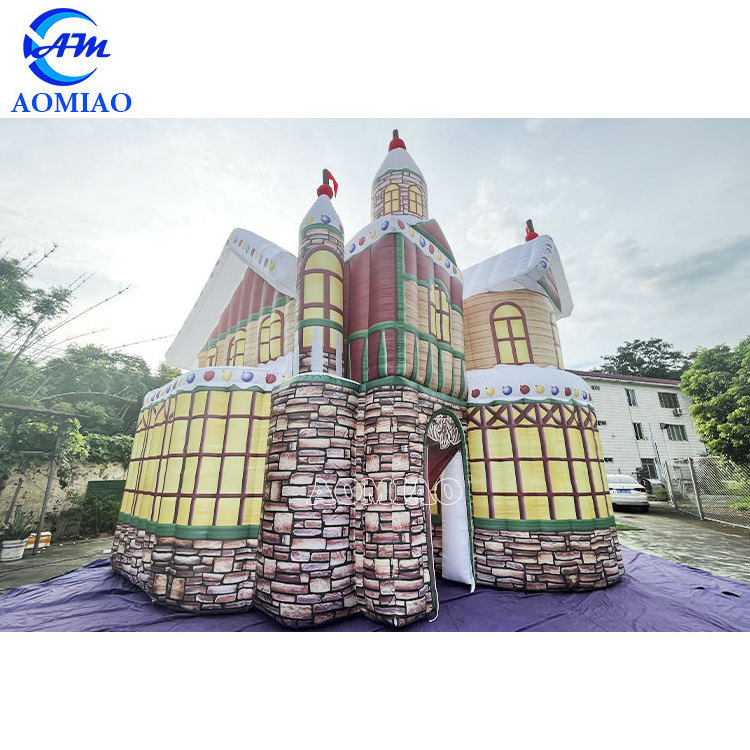 Wholesale outdoor large christmas inflatables yard decorations house candy workshop inflatable even tent