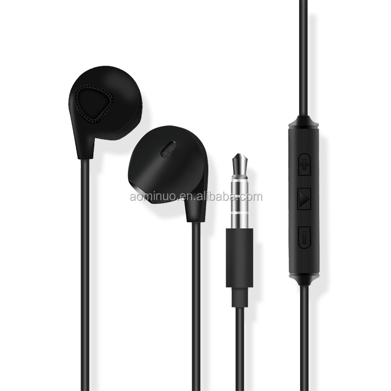 highest quality Earphones Wired 3.5mm headset with Mic 1.1M In-ear Stereo Sport Earbuds for iphone 4/5/6 Samsung