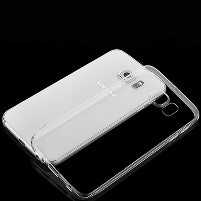 Crystal Clear Shockproof Cover  TPU Back Case For Samsung Galaxy  S6 S7 Edge S8 S9  Plus Silicone Cover