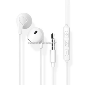 highest quality Earphones Wired 3.5mm headset with Mic 1.1M In-ear Stereo Sport Earbuds for iphone 4/5/6 Samsung