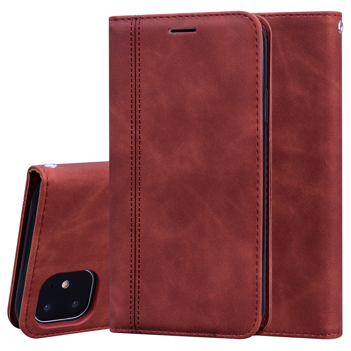 Magnetic Business Leather Wallet Phone Bag Cases For iPhone 11 PRO  XS Max XR X 8 7 6S plus Cover