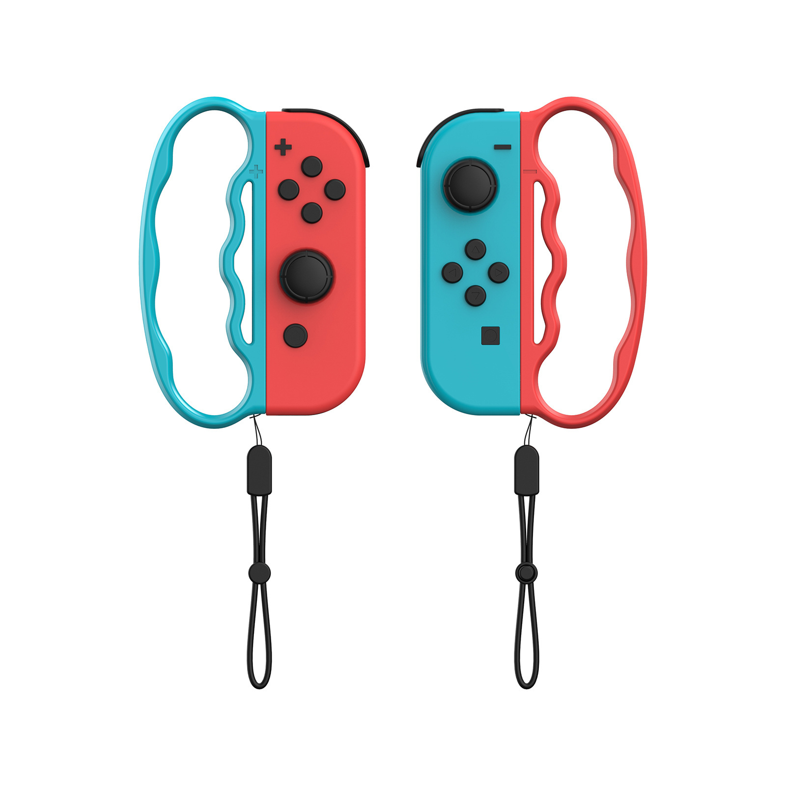 Controller Attachment for Nintendo Switch Joy Con Controller Hand Grips with Lanyard for Fitness Boxing Game Accessories