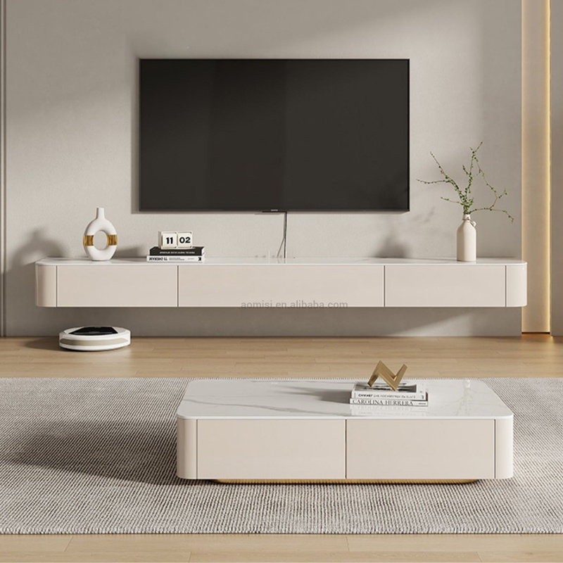 AOMISI CASA New Design Modern Wooden Tv Cabinet Stand Luxury Home Floor Standing Unit Meuble Tv Stand With Cabinet