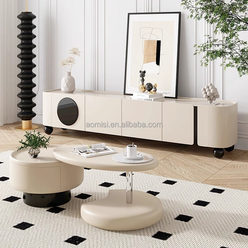 AOMISI CASA Home Living Room Furniture ethiopian coffee table set Modern Designer Wood Side table TV Stand Coffee Table