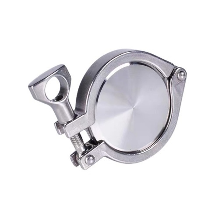 316L Stainless Steel Tri Clamp Solid End Cap with Clamped Ferrule Sanitary Pipe Fitting for Homebrew stainless steel end cap