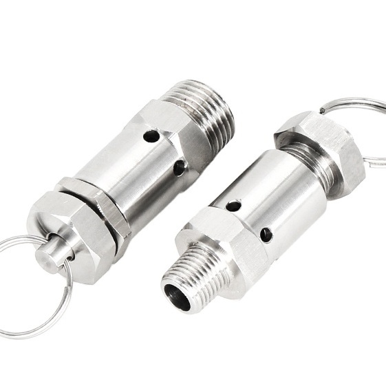 Stainless Steel Relief Valve Beer Brewing Equipment Spring Safety Valve 1/4