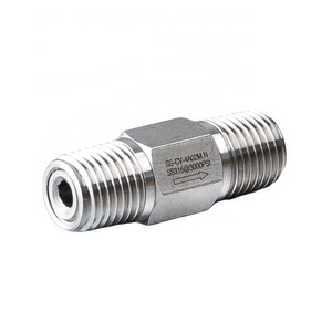 Stainless Steel Swagelok Type 1/4" 3/4" 1/2" 1" Compression Tube Double Ferrule Non return one-way Instrument Check Valve