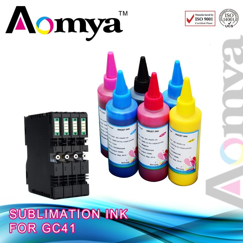 With sublimation ink GC41 ink cartridge for Ricoh SG 3100dn empty ink cartridge