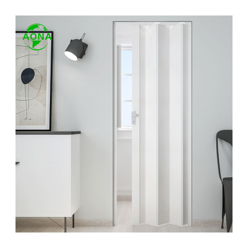 PVC/Aluminum Accordion Folding Sliding Interior Doors For Houses