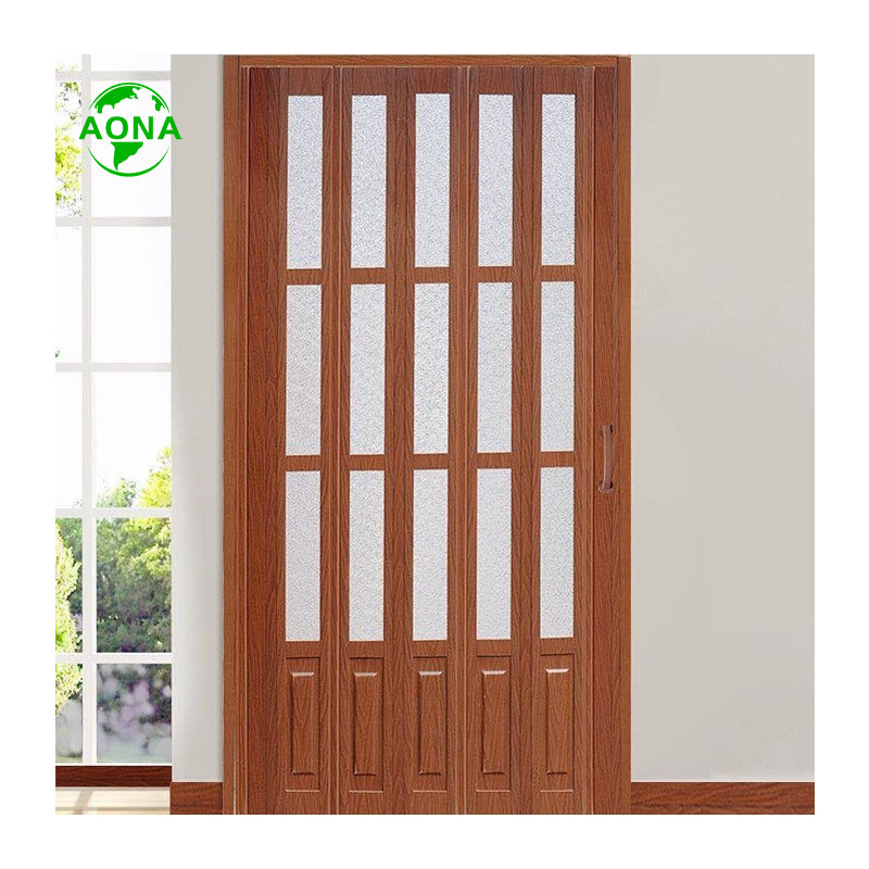 PVC/Aluminum Accordion Folding Sliding Interior Doors For Houses